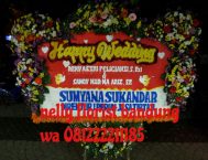bunga papan happy wedding WE-003