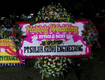 bunga karangan wedding WED-005