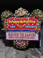 Karangan Bunga Papan Wedding- Toko Bunga Palasari Bandung