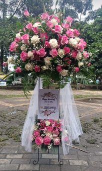 Jual standing flower murah di Bandung